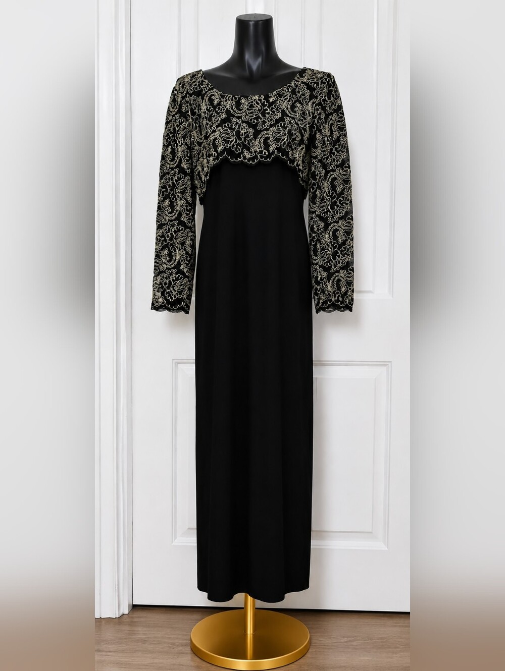 Womens Vintage Liz Claiborne Night Maxi Gown Size 8